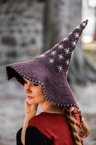 Cappello strega marrone - cappello,